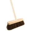 B&M Wide Bassine Wooden Yard Broom -Outdoor Garden Store 379758 9 5 inch bassine broom with wooden handle