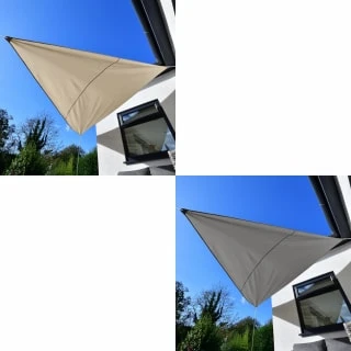 Sail Shade 3m - Cream 6 Sail Shade 3m - Cream - Image 4