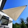 Sail Shade 3m - Cream -Outdoor Garden Store 379775 3m sail shade cream