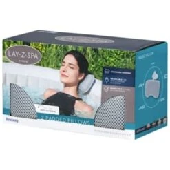 Lay-z Spa Lay-Z-Spa Padded Pillow 2pk -Outdoor Garden Store 379801 lay z spa 2 pack padded pillow 2