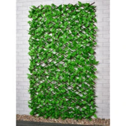 Bloom Solar Powered Expanding Artificial Leaf Trellis 200 X 100cm -Outdoor Garden Store 379978 expanding leafy trellis 100 leds 2x1m 3
