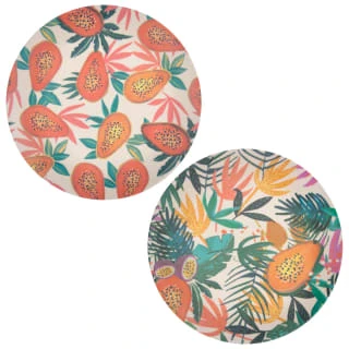B&M Bloom Print Side Plate - Leaves 4 B&M Bloom Print Side Plate - Leaves - Image 2