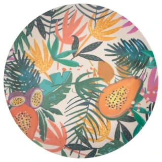 B&M Bloom Print Side Plate - Leaves 3 B&M Bloom Print Side Plate - Leaves
