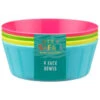 B&M Little Safari Picnic Bowls 4pk -Outdoor Garden Store 381384 kids 4pk colour bowls 5
