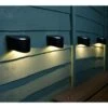 Solar Powered Down Lights - White LED 4pk -Outdoor Garden Store 382955 4pk solar powered down lights warm white leds