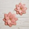 B&M Flower Wall Plaques 2pk - Pink -Outdoor Garden Store 392757 2pk metal wall flowers pink1