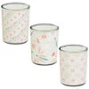 B&M Boho Garden Mini Printed Candles 3pk -Outdoor Garden Store 392778 3pk mini printed candles