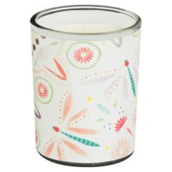 B&M Boho Garden Mini Printed Candles 3pk -Outdoor Garden Store 392778 3pk mini printed candles 3