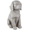 B&M Sitting Dog Garden Ornament -Outdoor Garden Store 392843 sitting dog ornament
