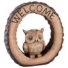 B&M Welcome Owl Garden Ornament 1 B&M Welcome Owl Garden Ornament -Outdoor Garden Store 392844 welcome owl ornament