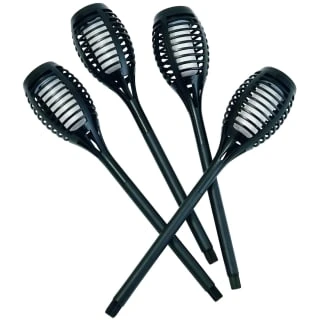 Morocco Solar Powered Flame Effect Post Lights 4pk 5 Morocco Solar Powered Flame Effect Post Lights 4pk - Image 3