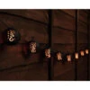 Morocco Solar Powered String Lights 8pk - Flame Effect -Outdoor Garden Store 392882 8pk morocco solar powered string lights