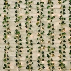 Solar Powered Artificial Ivy Leaf Curtain 180 X 180cm 9 Solar Powered Artificial Ivy Leaf Curtain 180 X 180cm -Outdoor Garden Store 392924 180x180cm solar artificial ivy leaf curtain 4