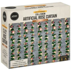 Artificial Rose Solar Curtain 9 Artificial Rose Solar Curtain -Outdoor Garden Store 392925 150x150cm artificial rose solar curtain 3