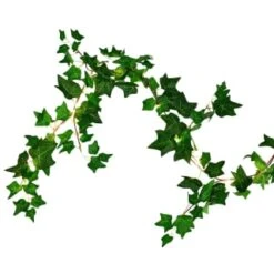Solar Powered Artificial Ivy Garland 5m -Outdoor Garden Store 392926 5m ivy garland with 60 warm white solar leds 5