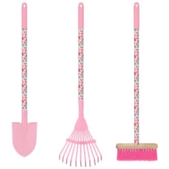 Kids Long Handle Printed Tool - Pink - Brush 7 Kids Long Handle Printed Tool - Pink - Brush -Outdoor Garden Store 392933 kids long handle printed tools girls group