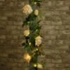 Artificial Rose Solar Garland -Outdoor Garden Store 392943 200cm artificial rose solar garland