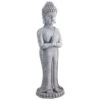 B&M Large Standing Buddha Ornament -Outdoor Garden Store 392982 large standing buddha