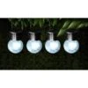 Crackle Glass Hanging Solar Lights 4pk -Outdoor Garden Store 393004 4 pack crackle glass hanging solar lights