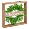 B&M Framed Foliage Solar Wall Plaque -Outdoor Garden Store 393045 urban eden solar wall plaque