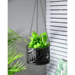 B&M Urban Eden Metal Hanging Planter -Outdoor Garden Store 393063 urban eden metal hanging planter1