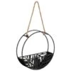 B&M Urban Eden Round Hanging Planter - Black -Outdoor Garden Store 393068 urban eden round hanging black planter