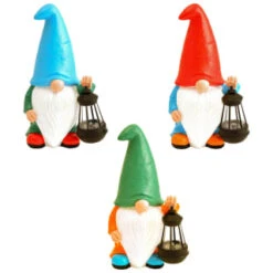 B&M Garden Gonk Ornament With Solar Lantern - Red 7 B&M Garden Gonk Ornament With Solar Lantern - Red -Outdoor Garden Store 393259 garden gonk ornament with solar lantern group