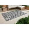 B&M Large Outdoor Rug 1.2 X 1.8m - Black -Outdoor Garden Store 393557 outdoor rug black aztec