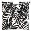 Luxury Seat Pad - Black Palm Leaf Print -Outdoor Garden Store 393561 luxury shower resistant seat pad black palm leaf print 2