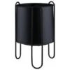 B&M New York Planter In Stand - Black -Outdoor Garden Store 393670 new york small planter in stand black