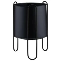 B&M New York Planter In Stand - Black
