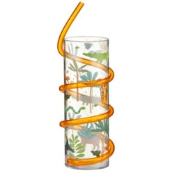 B&M Little Safari Animal Tumbler & Straw (Assorted) -Outdoor Garden Store 394235 kids animal tumbler and straw orange tiger
