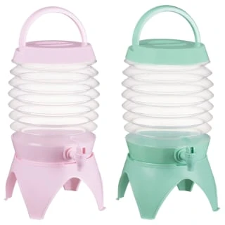 B&M Collapsible Drinks Dispenser 5.4L - Pink 4 B&M Collapsible Drinks Dispenser 5.4L - Pink - Image 2