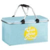 B&M Foldable Picnic Basket - Sunshine On My Mind -Outdoor Garden Store 394304 foldable picnic basket sunshine on my mind
