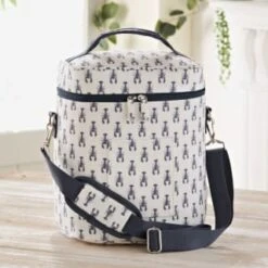 B&M Ocean Print Cooler Bag - White 7 B&M Ocean Print Cooler Bag - White -Outdoor Garden Store 394307 ocean print cooler bag white