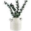 B&M Stone White Vase With Plants -Outdoor Garden Store 394716 stone white vase with plants