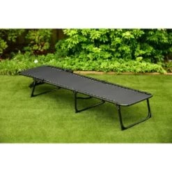 Vancouver Premium 3 Position Folding Relaxer Bed - Black -Outdoor Garden Store 395731 vancouver premium 3 position folding relaxer bed 4