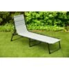 Dakota Premium 3 Position Folding Relaxer Bed - Grey -Outdoor Garden Store 395732 dakota premium 3 position folding relaxer bed 4
