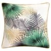 B&M Leaf Print Shower Resistant Cushion With Foiling - White 2 B&M Leaf Print Shower Resistant Cushion With Foiling - White -Outdoor Garden Store 396051 leaf print shower resistant cushion with foiling
