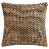 B&M Black & Natural Woven Cushion -Outdoor Garden Store 396142 woven cushion natural